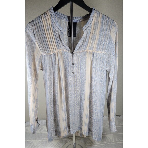 Anthropologie Dolan Left Coast Boho Blouse Geometric Print Top Size M - Picture 1 of 7